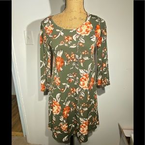 SJS fall floral dress size medium